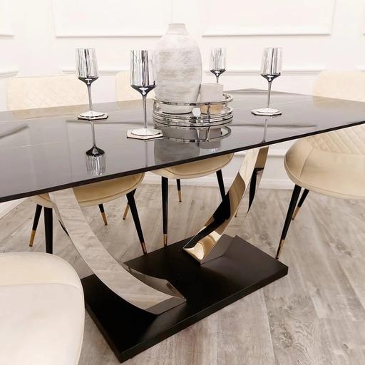 Buy & Sell West Midlands Sandwell - Photos for Venice 1.6 table chrome sintered stone top