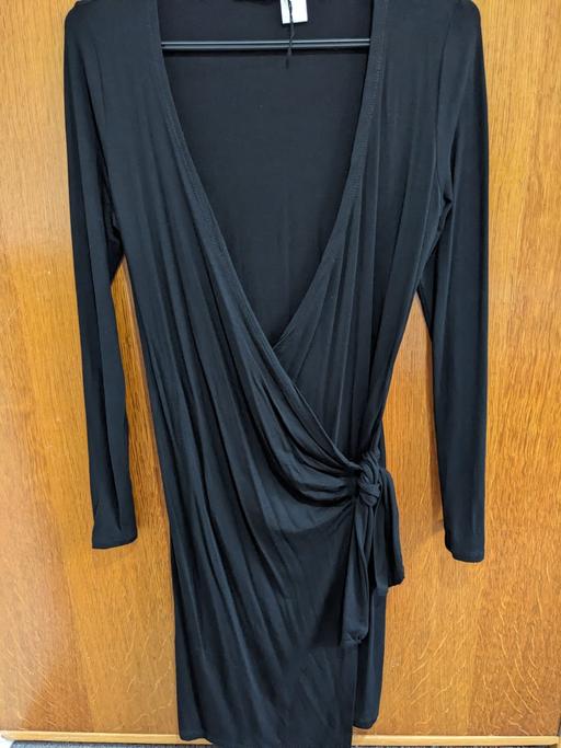 Buy & Sell South West London Colliers Wood - South West London - Photos for Laura Clement LaRedoute Black Wrap Dress 8/10