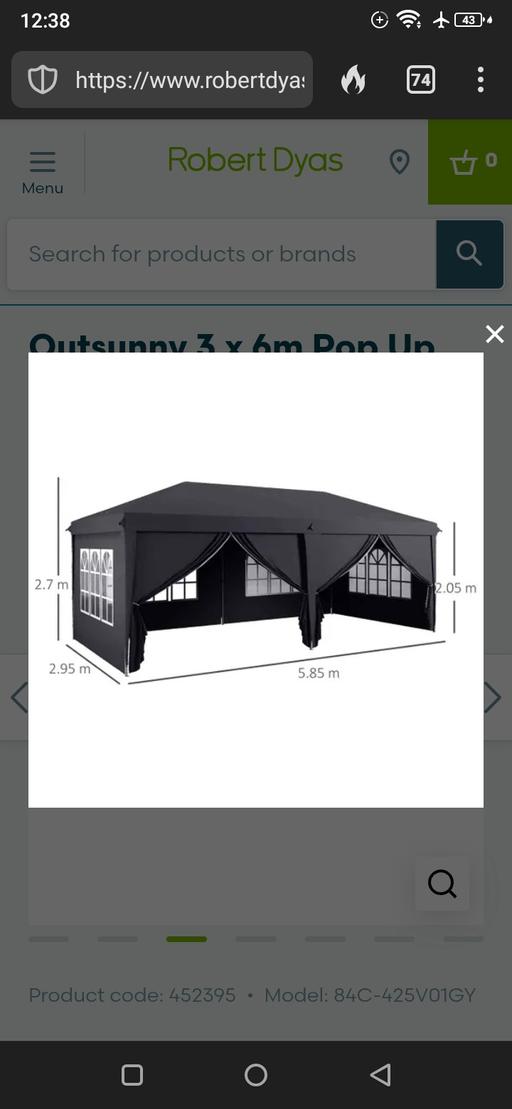 Buy & Sell Devon Teignbridge - Photos for Outsunny 3m x 6m pop up marquee