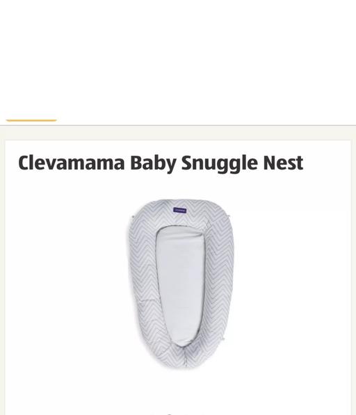 Buy & Sell South Yorkshire Sheffield - Photos for CLEVAMAMA Baby Snuggle pod / nest