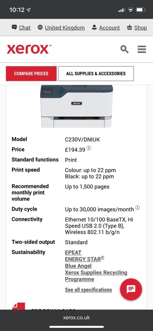 Buy & Sell South West London Sutton - Photos for Printer Xerox® C230 Colour