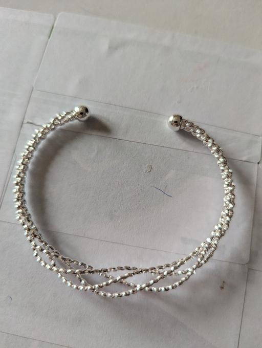 Buy & Sell Blaenau Gwent Cefn Golau - Blaenau Gwent - Photos for Lady's silver twist cuff diamond cut bracelet