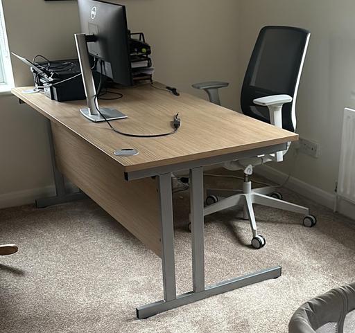 Buy & Sell Nottinghamshire Bassetlaw - Photos for Premium Heavy Duty Office Desk (Pale Wood)