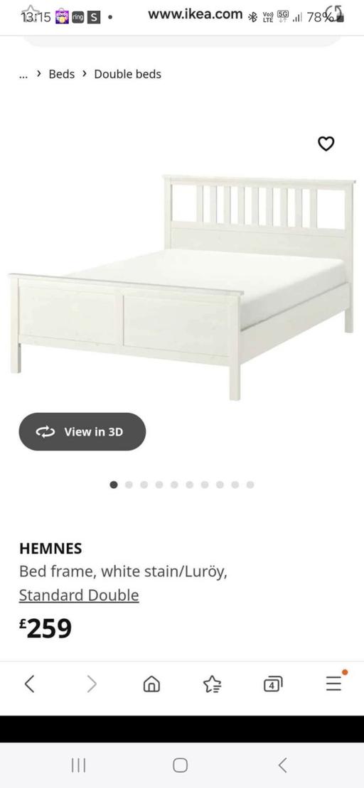 Buy & Sell West Midlands Walsall - Photos for double hermes bed nearly brand new