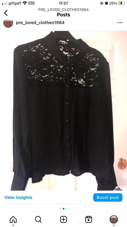 Buy & Sell West Berkshire Kintbury - West Berkshire - Photos for Black blouse size 20