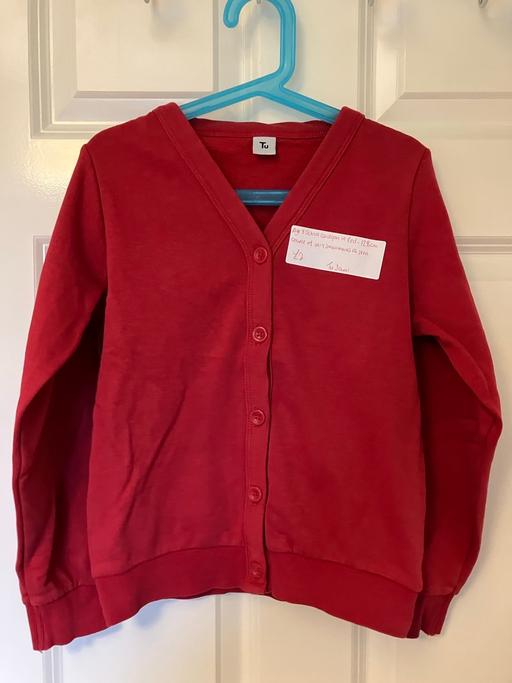 Buy & Sell West Yorkshire Bradford - Photos for School cardigan age 8 in red £2