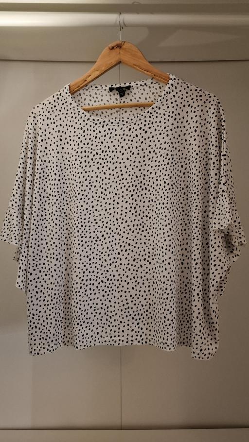 Buy & Sell Isle of Wight Guernsey - Photos for White & Black Dalmatian Spot Blouse / Top, 16