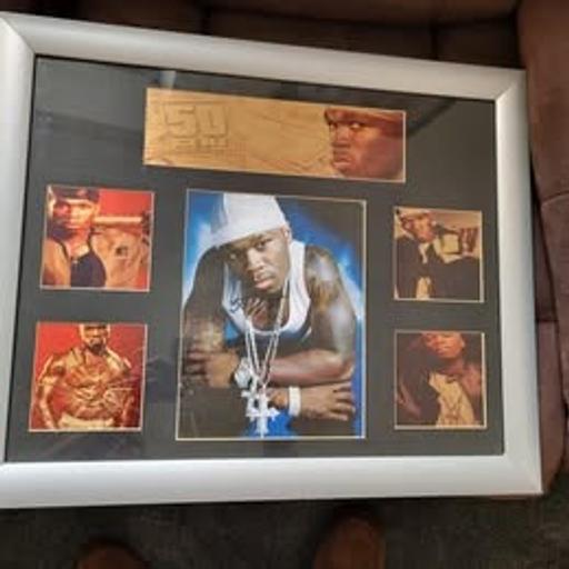 Buy & Sell Lancashire Blackburn with Darwen - Photos for 50 Cent Signed Picture in Frame with COA