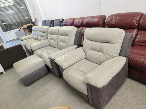 Buy & Sell West Midlands Dudley - Photos for dfs 2tone grey 3x2x1 footstall recliners