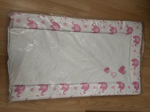 Buy & Sell Gloucestershire South Gloucestershire - Photos for Baby girl changing mat pink elephants white