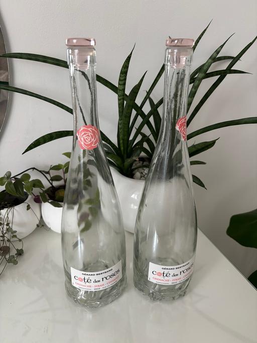 Buy & Sell Gloucestershire South Gloucestershire - Photos for Clear glass bottles with rose bottom