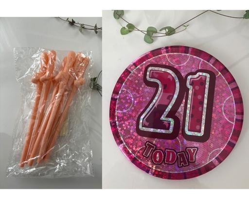 Buy & Sell Gloucestershire South Gloucestershire - Photos for 21st birthday badge & Willy straws