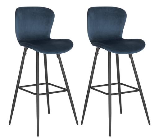 Buy & Sell West Midlands Birmingham - Photos for Habitat Etta Pair of Velvet Bar Stool Blue