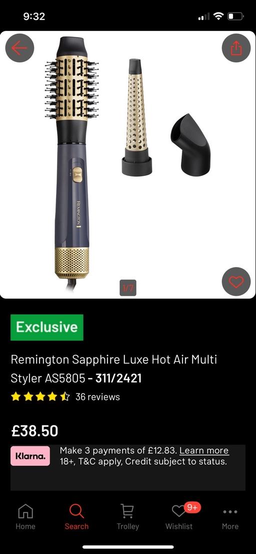 Buy & Sell West Midlands Coventry - Photos for Remington Sapphire Luxe Air Styler