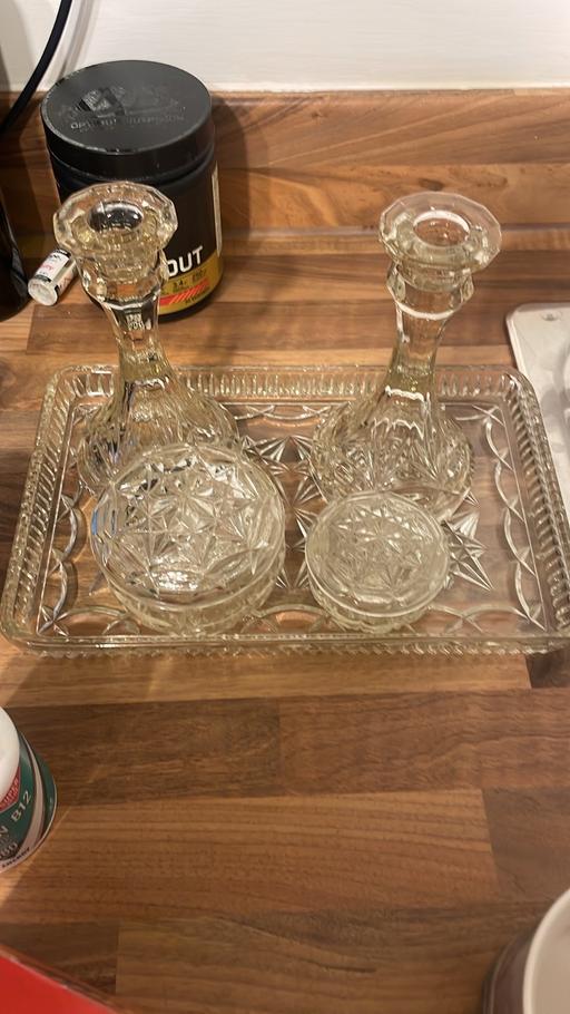 Buy & Sell South Yorkshire Doncaster - Photos for Vintage 1930s Glass Dressing Table Vanity Set