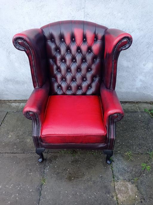 Buy & Sell West Midlands Sandwell - Photos for A Thomas Lloyd Oxblood Red Leather Chair