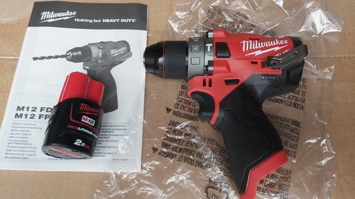 Buy & Sell Surrey Epsom and Ewell - Photos for Milwaukee M12 Fuel Combi Drill + 2AH Battery