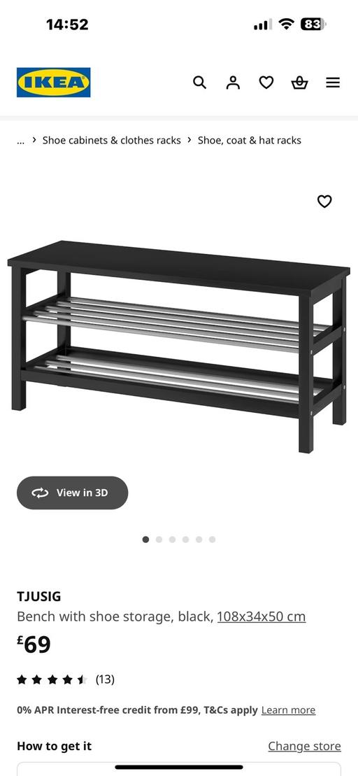 Buy & Sell Essex Thurrock - Essex - Photos for IKEA bench with shoe storage