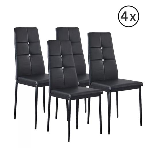 Buy & Sell West Midlands Birmingham - Photos for Modern Set of 4 Dining Chairs Set Faux Leathe