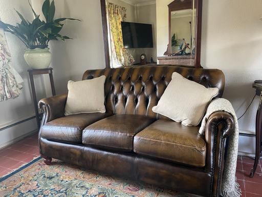 Buy & Sell Cheshire East Over Alderley - Cheshire East - Photos for Thomas Lloyd leather sofa immaculate