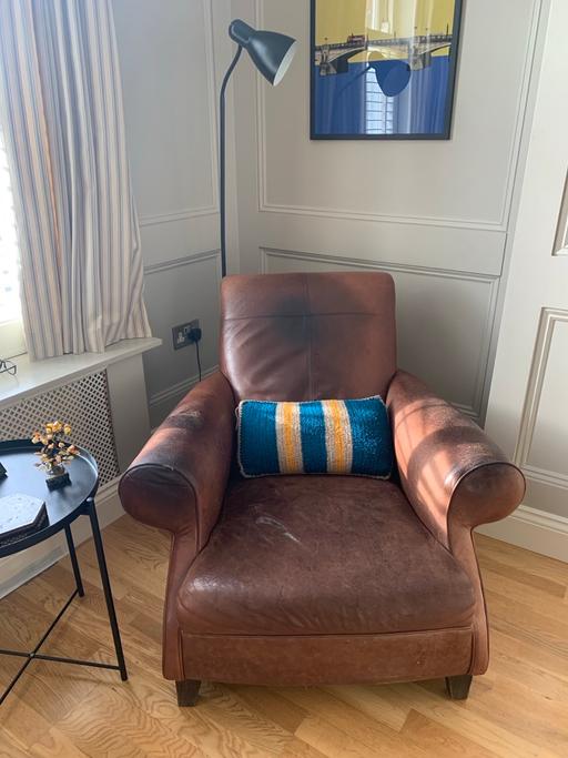 Buy & Sell West London Chiswick - West London - Photos for Genuine Leather Armchair