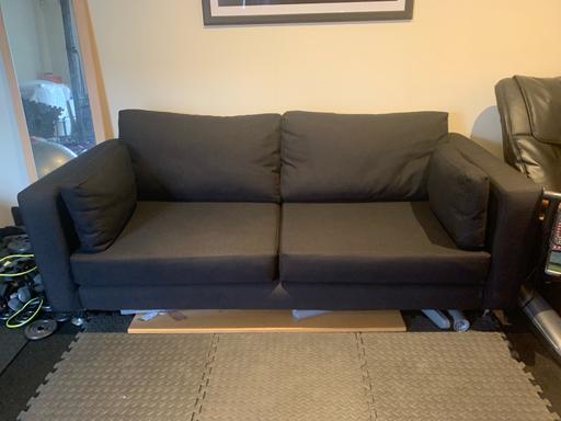 Buy & Sell East London Havering - Photos for Black 3 seat sofa