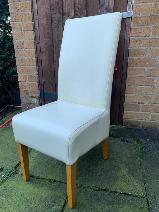 Buy & Sell West Midlands Birmingham - Photos for Cream Faux Leather Dining Chair