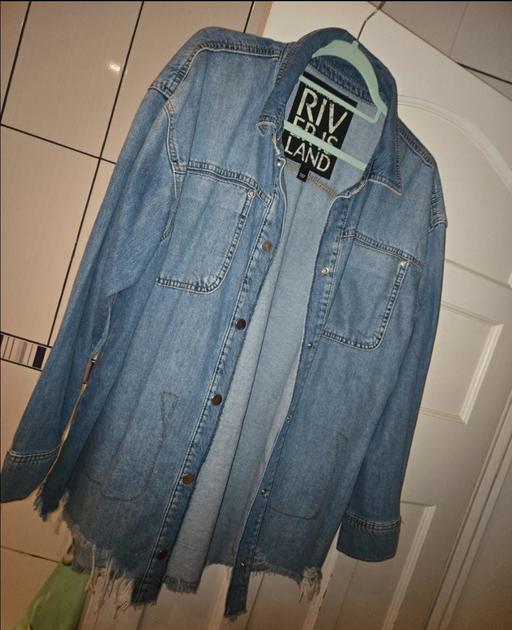 Buy & Sell West London Hillingdon - Photos for denim distressed look shirt size M