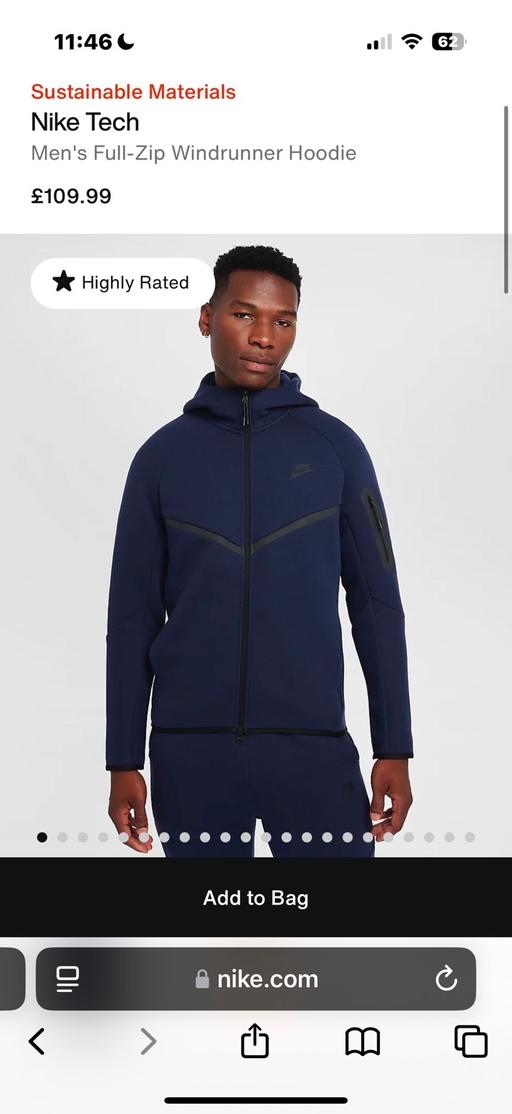 Buy & Sell Central London Millbank - Central London - Photos for Nike Tech Fleece Full Navy Blue Tracksuit