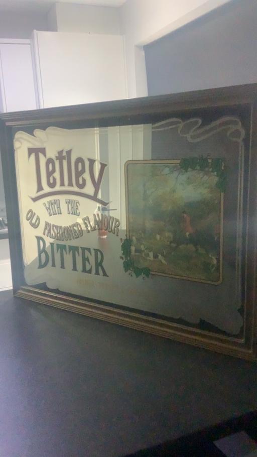 Buy & Sell West Yorkshire Kirklees - Photos for Vintage tetleys pub mirror