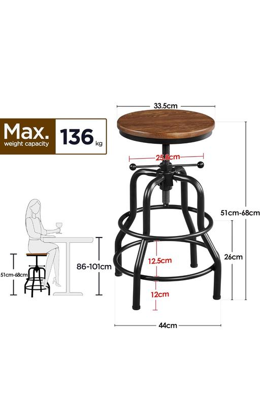 Buy & Sell North West London Alperton - North West London - Photos for Industrial Bar Stool Vintage Metal Stool Grey