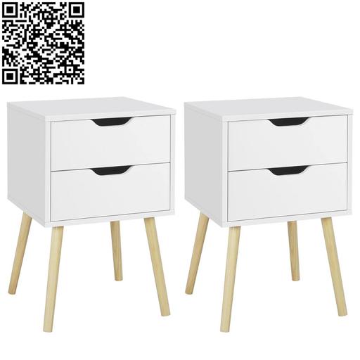 Buy & Sell Central London Charing Cross - Central London - Photos for White Bedside Tables Set of 2