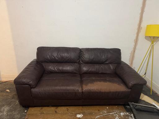 Buy & Sell South East London Shirley - South East London - Photos for Leather sofa 3 seater