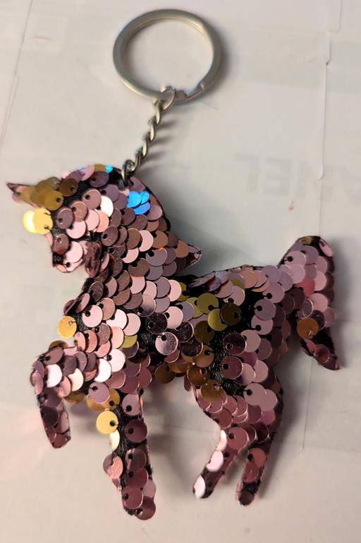 Buy & Sell Caerphilly - Wales Abertysswg - Caerphilly - Photos for Sequins unicorn keyring that can be dark gold