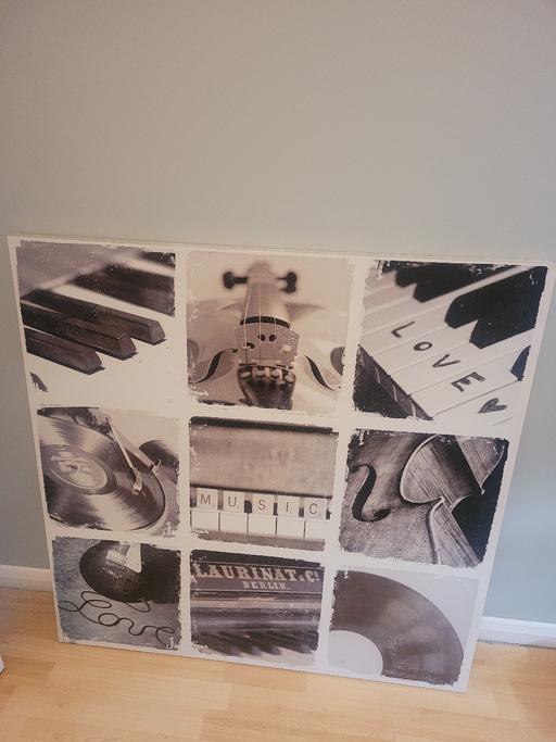 Buy & Sell Hertfordshire Welwyn Hatfield - Photos for 1m x 1m music canvas art