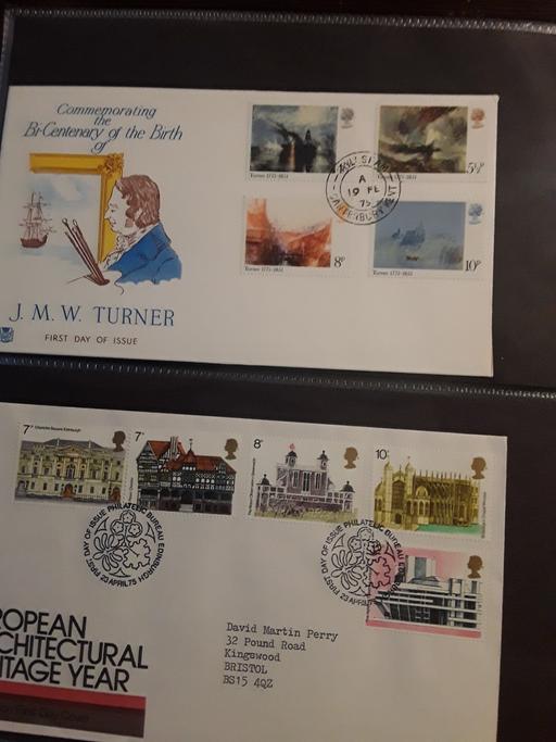 training West Midlands Sandwell - Photos for 80 First Day Covers (stamps)