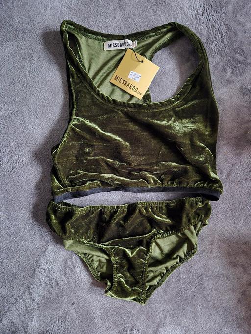 Buy & Sell Greater Manchester Manchester - Photos for new Womens Green Velour Feel Underwear Set