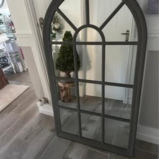 Buy & Sell Nottinghamshire Ashfield - Photos for Large Soft Grey Colour Timber Arch Mirror