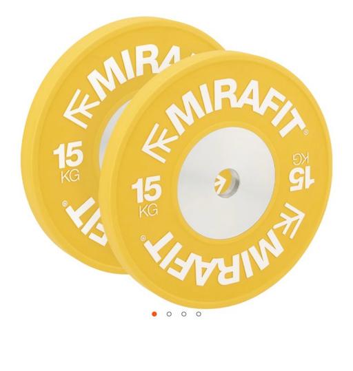 Buy & Sell South West London Wandsworth - Photos for Mirafit 15kg bumper plates (pair)