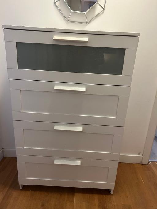 Buy & Sell East London Old Ford - East London - Photos for White ikea Brimnes 4 draw chest of drawers