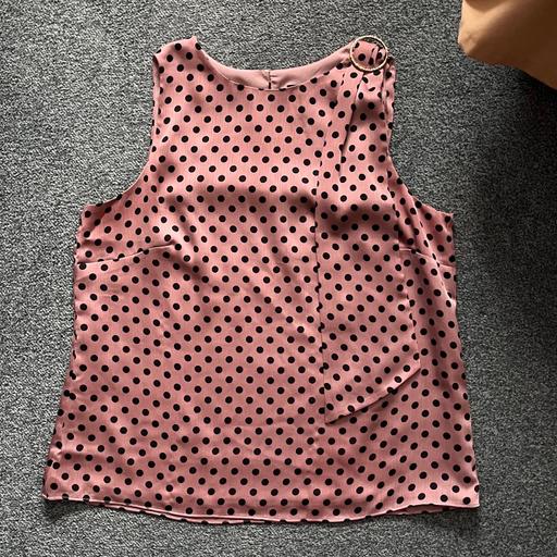 Buy & Sell Surrey Epsom and Ewell - Photos for Ted baker pink and black polka dot blouse 1