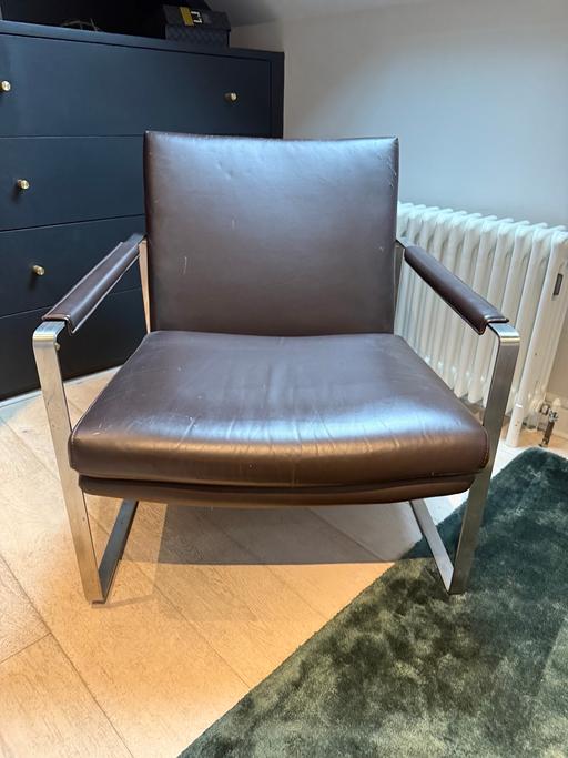 Buy & Sell South West London Nine Elms - South West London - Photos for Camerich Leman armchair and custom cushion 