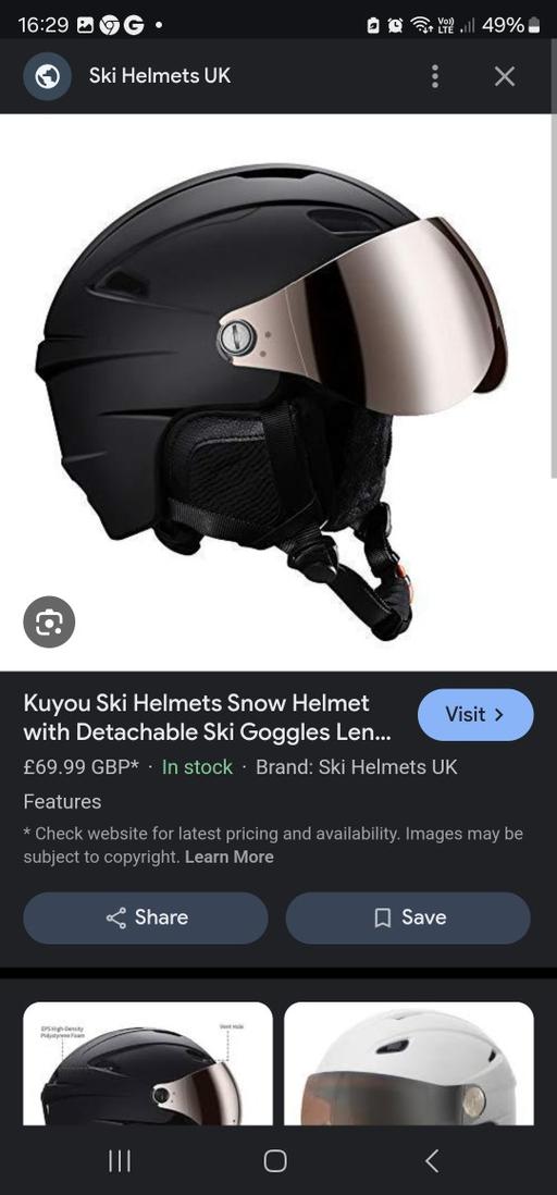 Buy & Sell Staffordshire South Staffordshire - Photos for KUYOU SKI HELMET WITH VISOR