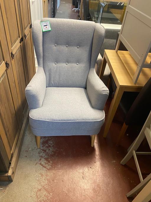 Buy & Sell Warwickshire Warwick - Photos for Habitat Callie Fabric Wingback Chair - Grey