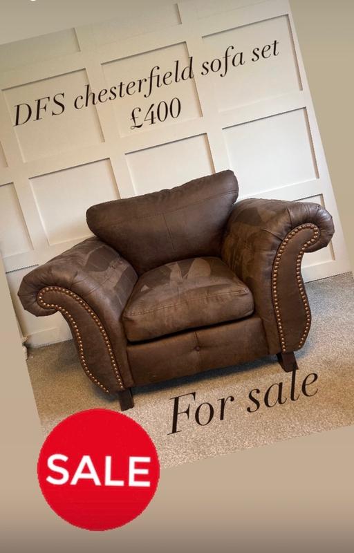 Buy & Sell Shropshire Nesscliffe - Shropshire - Photos for DFS chesterfield sofa