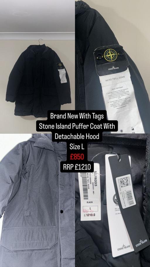 Buy & Sell South West London Wandsworth Road - South West London - Photos for MENS STONE ISLAND PUFFER COAT