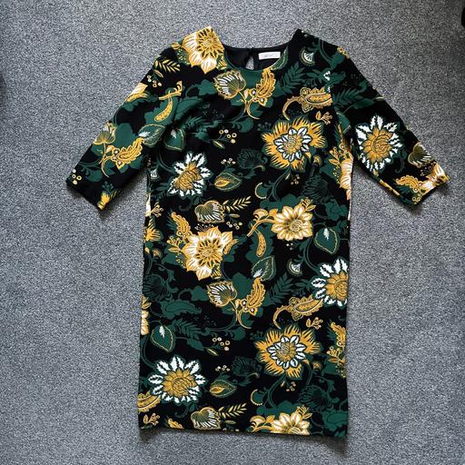 Buy & Sell Surrey Epsom and Ewell - Photos for Green, black and yellow floral dress size 18