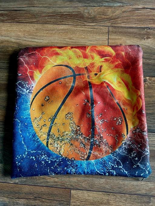 Buy & Sell West Yorkshire Wakefield - Photos for Basketball cushion cover flames & water 