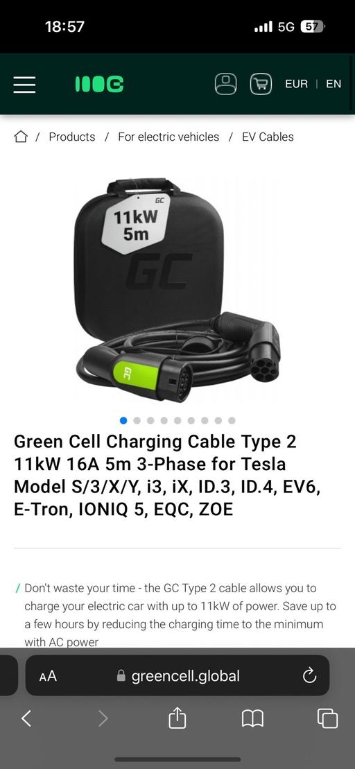 Vehicles Ealing Northolt - Ealing - Photos for Electric Car Charger Cable 3.6/11KW