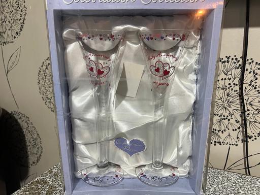 Buy & Sell Tyne and Wear Sunderland - Photos for Ruby 40th wedding anniversary flute glasses